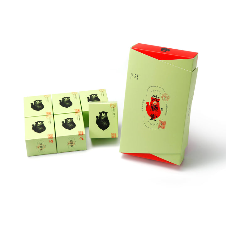 北海道 熊もなか(ピスタチオ餡×小倉餡)6個入化粧箱使用(常温) ★5月中旬〜8月末まで冷蔵発送