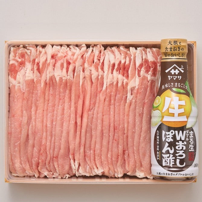 【三重・特選】三重県産さくらポークロースしゃぶしゃぶ&おろしポン酢