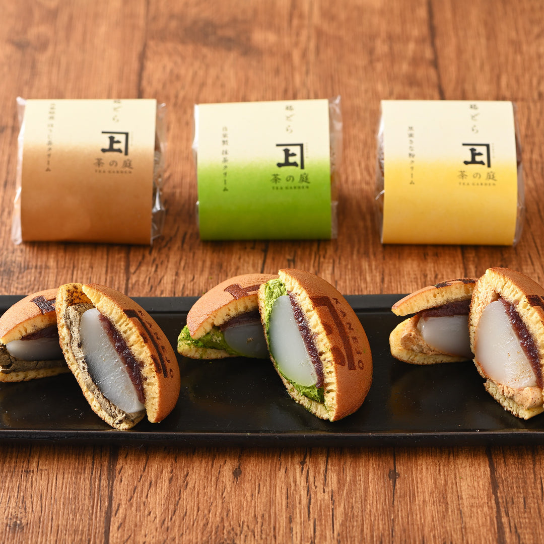 葛どら 食べ比べセット6個入(抹茶クリーム2個、ほうじ茶クリーム2個、黒蜜きな粉クリーム2個)