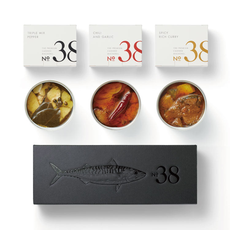 No.38 鯖缶 珠玉の3缶セット – 素敵に、マルシェ。