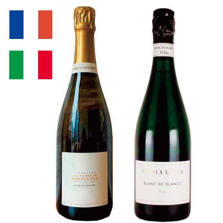 フランス・イタリアの最上級スパークリングワイン飲み比べセット